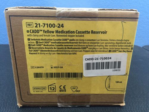 Smiths Medical CADD Yellow Cassette Reservoir Set 100ml 21-7100-24 - Box of 12