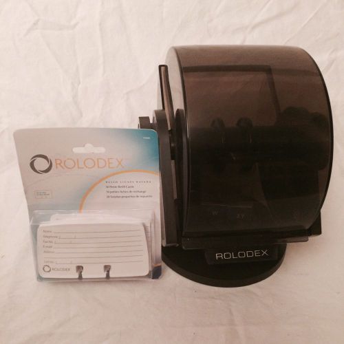 Rolodex Rotary Swivel SW-24C Card File With Dividers &amp; Petite Blank Cards