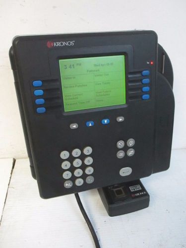 Kronos systems 4500 digital terminal badge time clock +8601823-002 touch id pad for sale