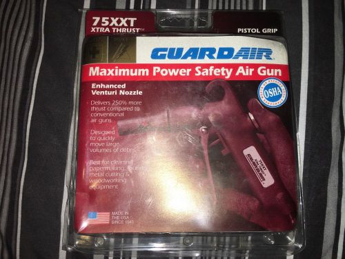 GUARDAIR 75XXT Max Power Safety Air Gun, Metallic, 120 psi, 6-1/2 In. L
