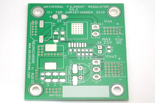 DIY PCB: Universal Filament Regulator for Tube Amp (300B,2A3,6SN7,26,EL34,etc).