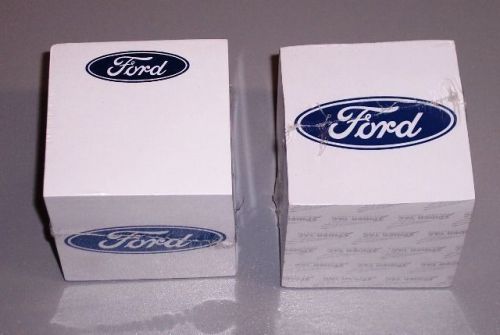 LOT OF 3 NEW FORD MOTOR COMPANY BLUE OVAL STICKY NOTE CUBES! MUSTANG F150 FUSION