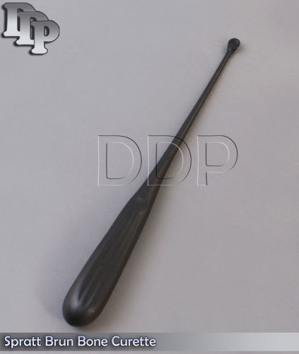 Spratt Brun Bone Curette Size 5 Black Coated Surgical Instruments