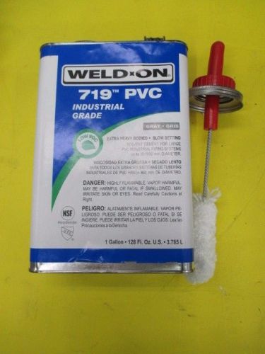 Weld-On 10159 Gray 719 PVC Professional Industrial-Grade 1-Gallon