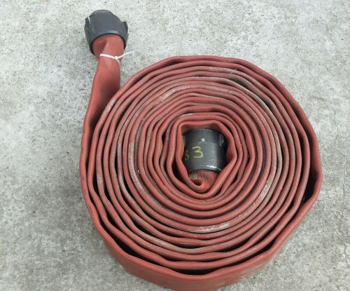 Vintage Red Head NH Fire Hose,Rubber,50 ft. Chicago, fire house hose