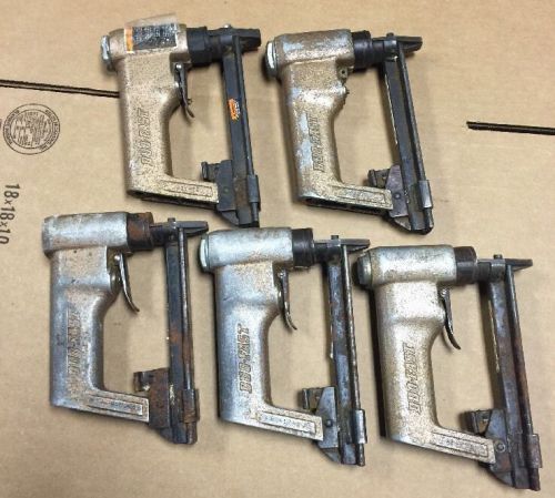 Lot of 5 duo fast air pneumatic staple guns for sale