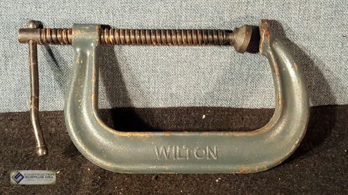 Wilton 406 C Clamp 0-6&#034; Drop Forged Steel Frame Extra Deep Throat      77376
