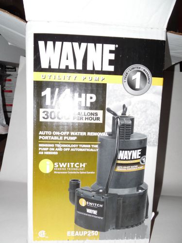 Wayne eeaup250 - 50 gpm oil-free submersible automatic utility pump for sale