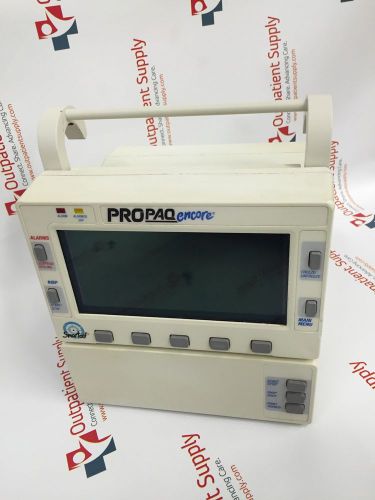 Propaq Encore Patient Monitor 202 EL Option 223: ECG, SPO2, NIBP, Temp., Printer