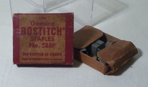 Vintage Bostitch SB8P Staples in Original Box ~ Made in USA for B8 Stapler