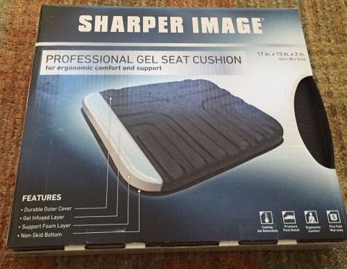 Sharper Image Ergonomic Gel Seat Cushion. New!