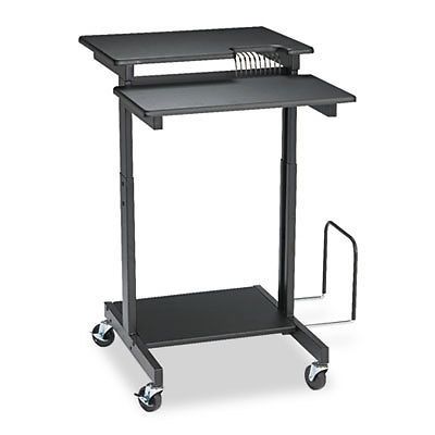 Web A/V Stand-Up Workstation, 34w x 31d x 44-1/2h, Black, Sold as 1 Each