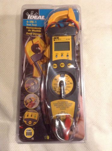 IDEAL 4-IN-1 Clamp Meter Test Tool 61-702 NEW Clampmeter Multimeter 200A 1000V