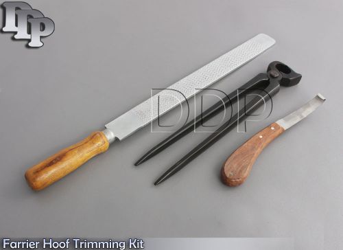 Farrier Hoof Trimming Kit/Hoof Nipper/Hoof Knife/Rasp/Re-Setting/Cutting/Sole