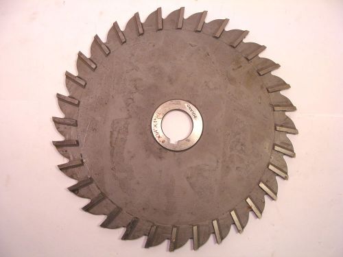 Nos poland made hss plain tooth side &amp; face horizontal milling cutter 8&#034;x1/4&#034;x1&#034; for sale