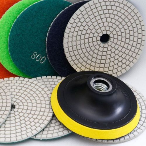 7 inch diamond polishing pad wet/dry 12+1 pieces granite marble concrete glass for sale