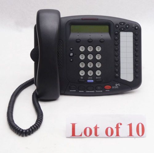 Lot 10 3Com 655-0123-01 Business Office Telephone IP VoIP PoE Speaker Phone