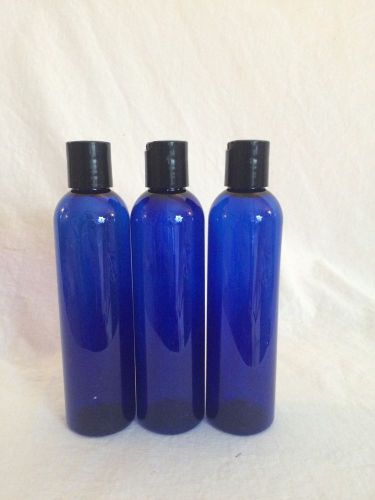 Cosmo Pet Plastic Bottles w/Dispensing Cap blue 8oz  lot off 24 FREE SHIP