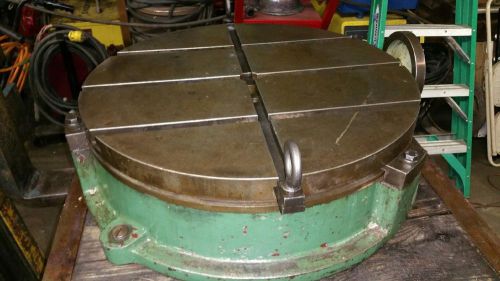 25&#034; Troyke T-slotted Rotary Table Model BH-25