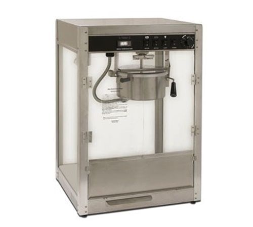Benchmark USA 12087 Silver Screen Popcorn Machine 8 oz. popper 170 qt. per hour