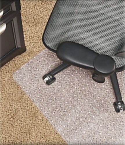 Realspace Carpet Chair Mat, 110 Mil Thick, 46&#034;x60&#034;, Clear