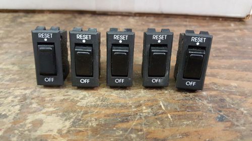 NOS LOT OF 5 APPROACH 15 AMP ROCKER SWITCH CIRCUIT 88-001