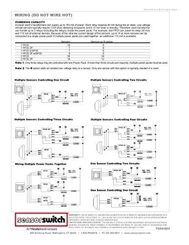 Sensor Switch PP20 2P 2-Pole Power Pack for LowVage Occupancy Sensors