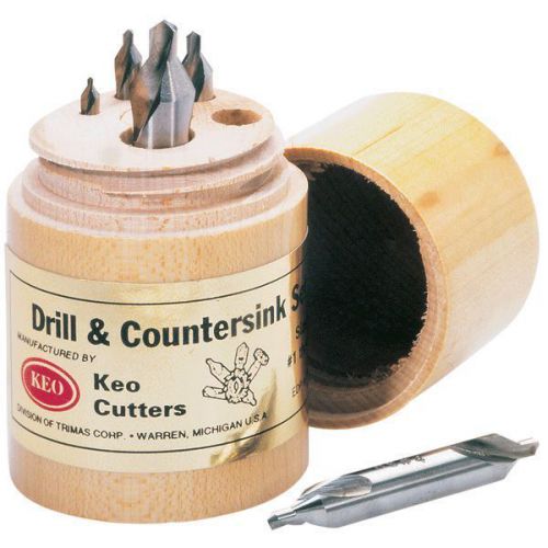 KEO HSS Combined Drill &amp; Countersink Set 60™ H.S.S. Right hand