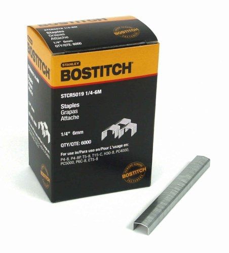 BOSTITCH STCR50191/4-6M 1/4-Inch by 7/16-Inch Heavy-Duty PowerCrown Staple