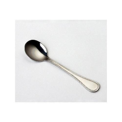 Tuxton FA05101 Bouillon Spoon, Heavy Weight 18/0 Stainless Steel, Tuxware Pearls