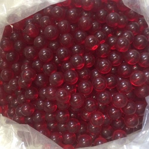 red Acrylic Spheres Plastic Balls 1/2&#034; Diameter - 10 Pieces Per Bag
