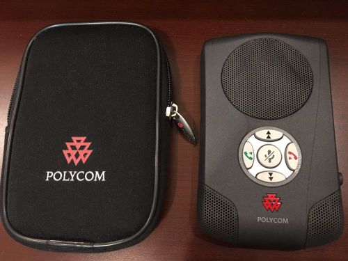 Polycom Communicator CX100 USB Desktop Speaker Phone with Case EUC