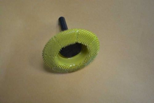 2&#034; Sanding Discs Flat Face SD250 Yellow Fine - Adapter included 1/4&#034; shaft