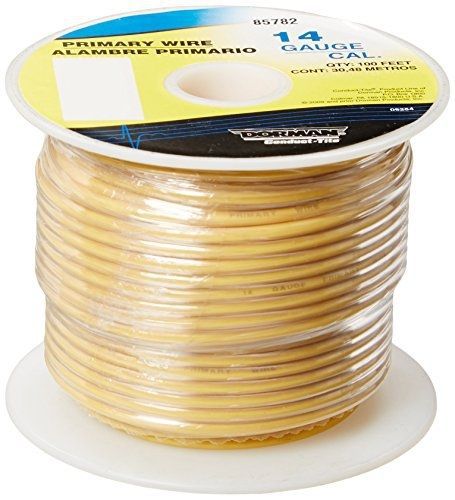 Dorman 85782 Yellow 100&#039; 14-Gauge Primary Wire Spool