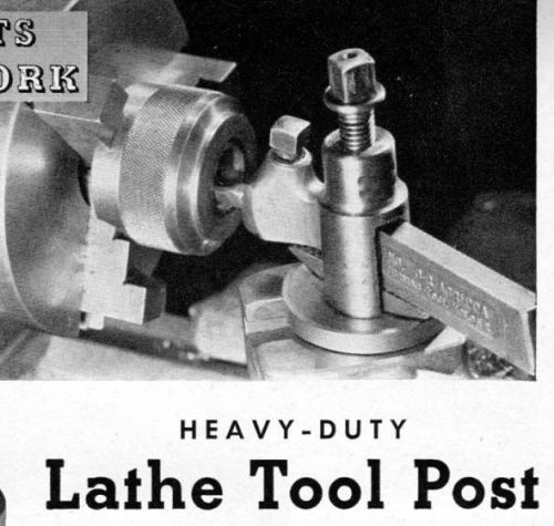Article with plans how to make a heavy duty tool post for your metal lathe #202 for sale