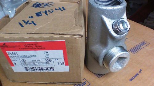 CROUSE-HINDS EYS41 CONDUIT SEAL  1-1/4 &#034; SEAL OFF Explosion Proof  L172