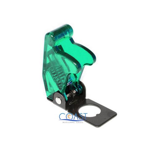 Car Marine Industrial Spring-Loaded Toggle Switch Safety Cover - Clear Green