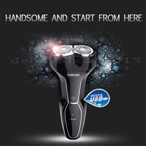 Usb rechargeable good mens electric shaver shaving razor easy to clean for sale