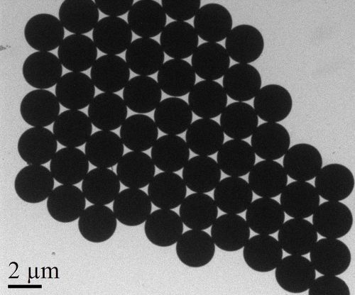 Monodispersed polystyrene particles/microspheres/beads, diameter of 2.3 micron for sale