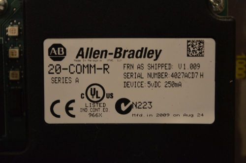 Allen Bradley 20-COMM-R Series A Remote I/O Adapter