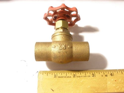 VALVE BRASS GRINNELL 3/4&#034; STOP &amp; WASTE SODER FEMALE NEW OLD STOCK