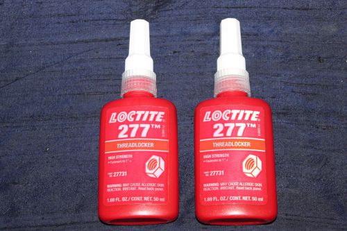 Loctite 277 high strength red threadlocker #27731 1.69 fl. oz  set of two! for sale