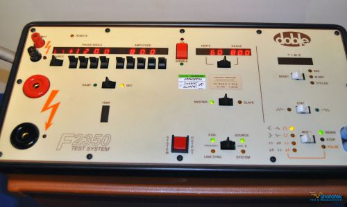Doble F2350 Test System High Power Relay Test Set 160A NIST Calibrated