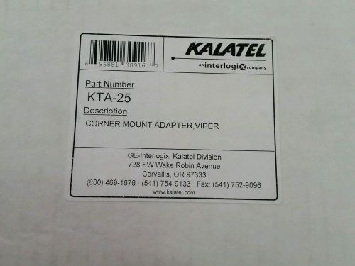 General Electric Kalatel KTA-25  Corner Mount Adapter  NEW