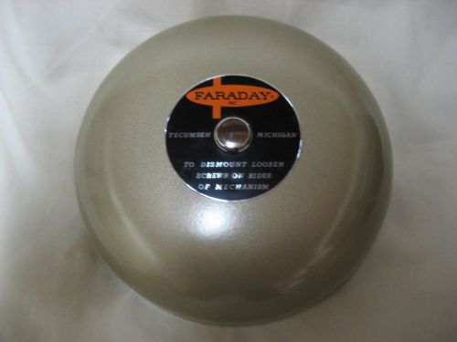 Faraday Cat. No. 3006  Beige 6&#034; Gong Bell New