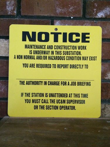 Industrial Warehouse Notice Sign