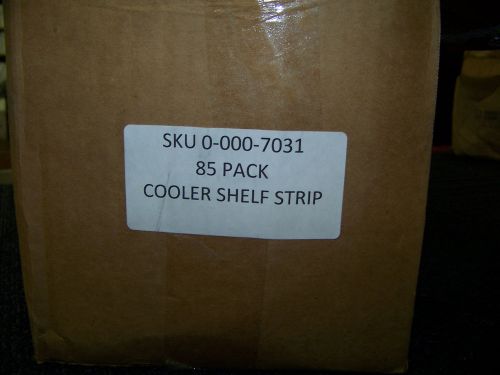 Cooler Shelf Strips Approx. 22&#034; L X 1 1/2&#034; Wide 85 ea. SKU # 0-000-7031 New