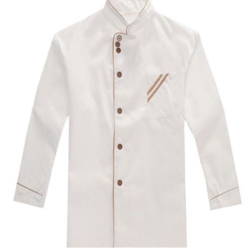 Adults Unisex Long Sleeve Uniform Button Front Cook Work Chef Jacket Coat Top Z