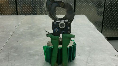  of greenlee 753 compact ratchet cable cutter for sale