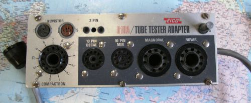 1pc EICO 610A tube tester adapter Nuvistor Compactron Decal Novar Magnoval 10pin
